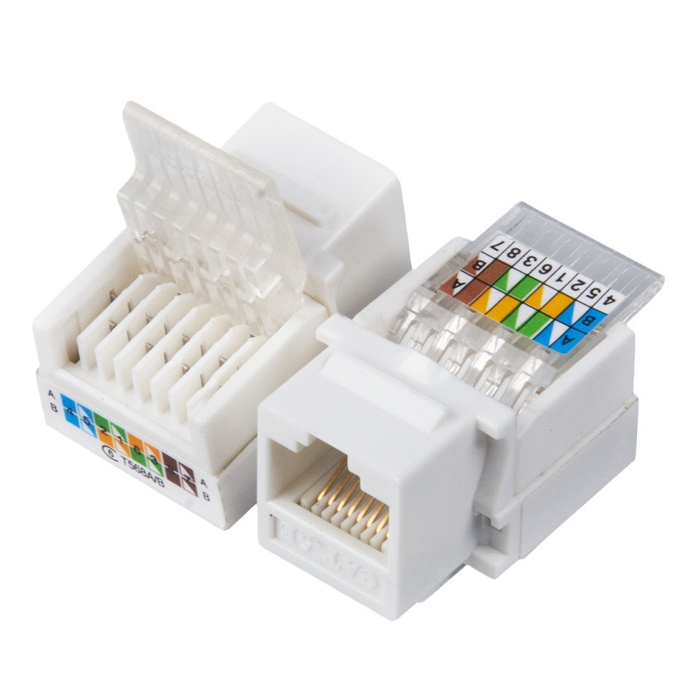Cat 6 90 Degree Punch Free Socket